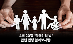 4월 20일 장애인의 날 관련 법령 알아보새령